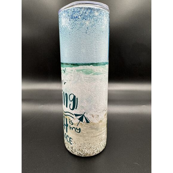 20oz skinny tumbler CUSTOM MADE stainless steel with‎ Lid/Straw DAY DRINKING - Picture 6 of 7